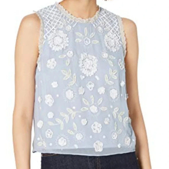French Connection Beaded Top - Picture 1 of 4